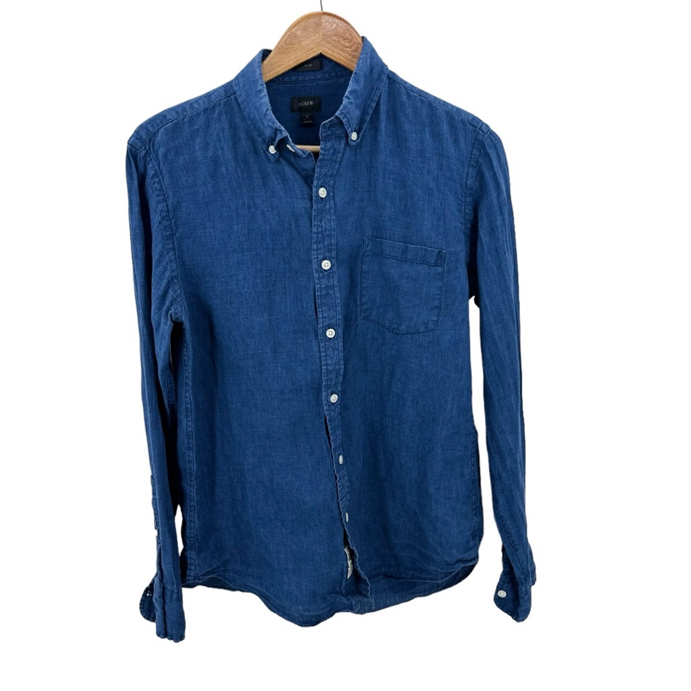 J. Crew Blue Casual Button Down Shirt